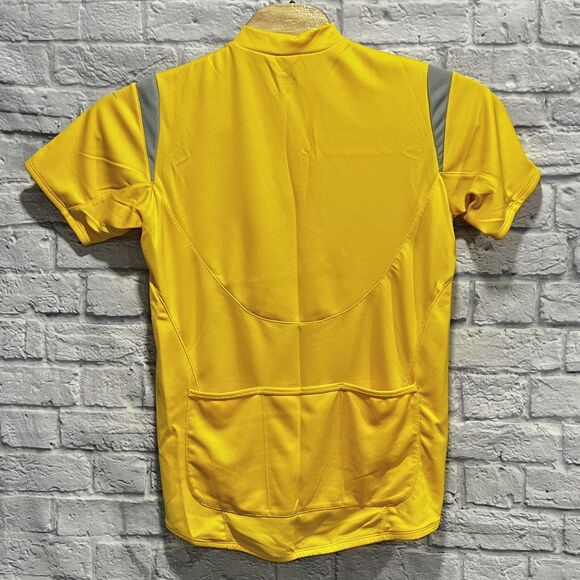 NIKE Dri-Fit Cycling Men Jersey Zip Top Shirt Yellow Short Sleeve Bike Size XL - Picture 2 of 7